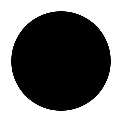 circle shape filled in black