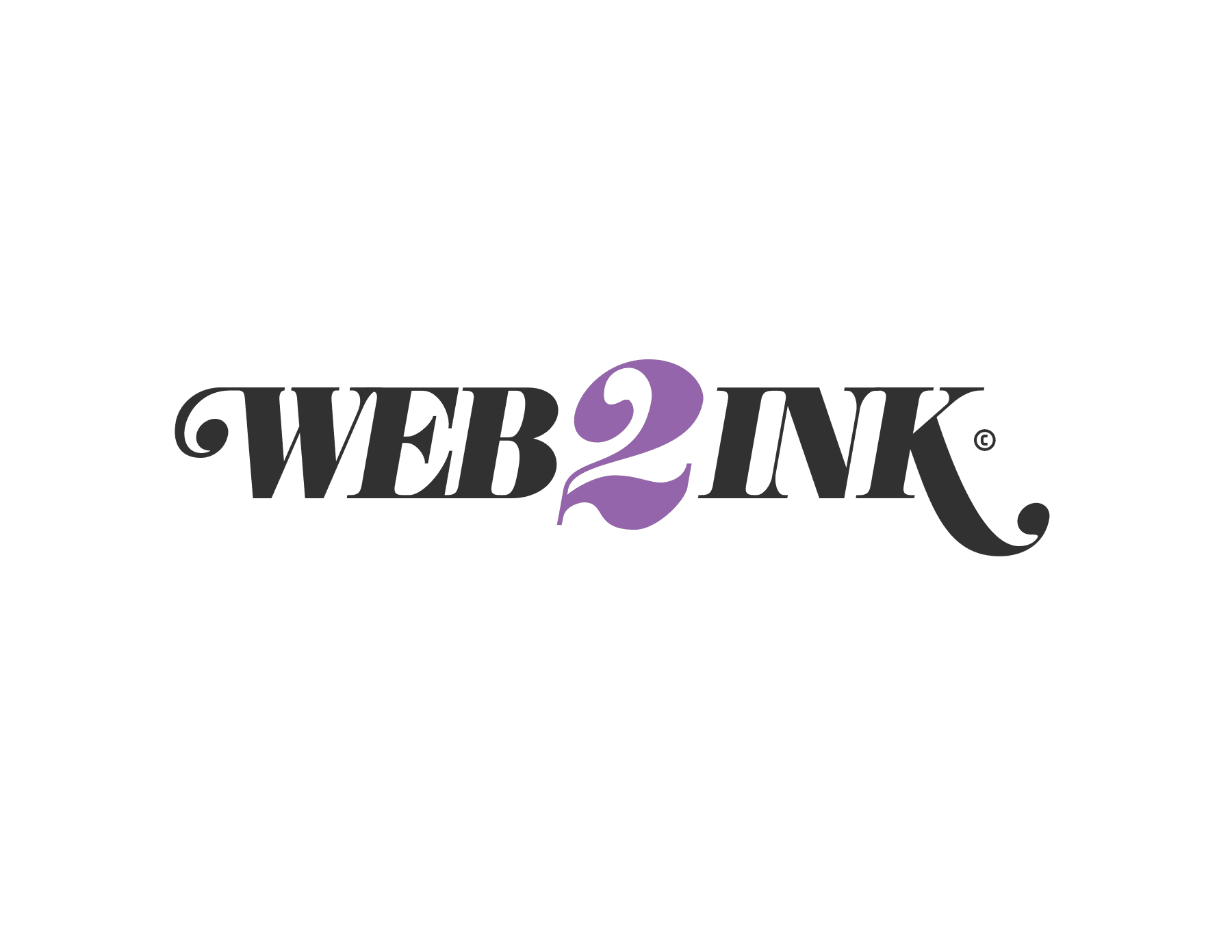 web2ink primary logo on a white background